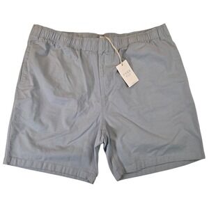 Free Fly Mens XXL Stretch Canvas Shorts Bay Blue 7in Inseam MCVSH-404 NWT